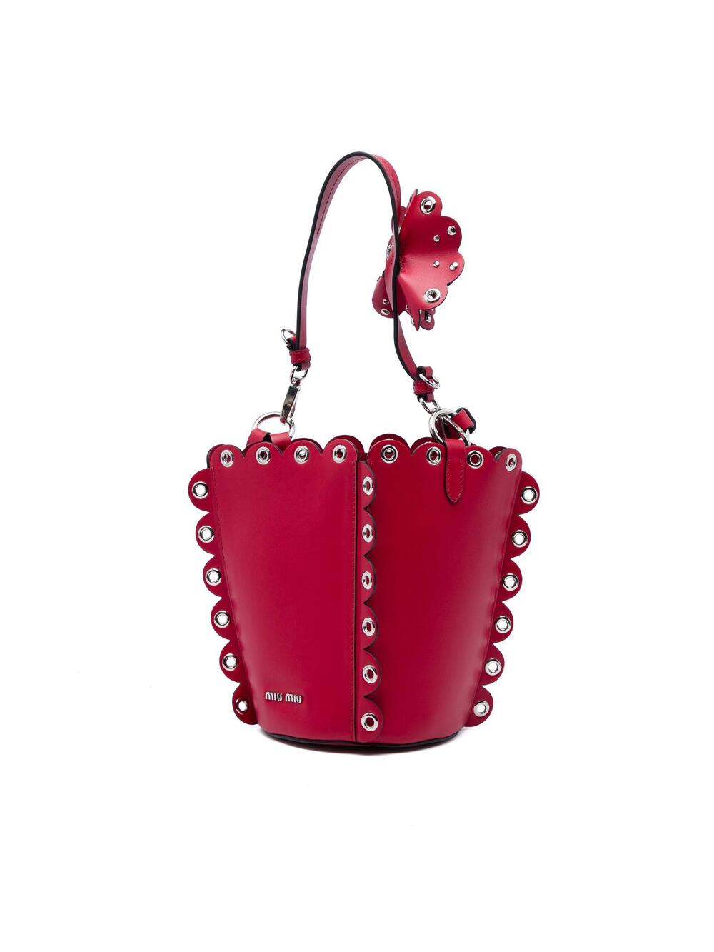 Miu Calfskin Scalloped Grommet #373652M59B